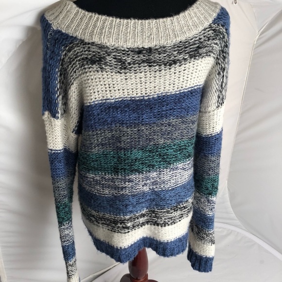 Chaudry KC multicolor soft striped oversized sweater L - Picture 3 of 7